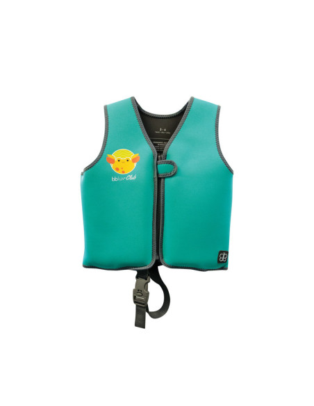 BN-BBL-B0166-AQ-S,Vesta pentru inot, Naj, Cu protectie solara SPF 50+, Neopren, Small, 1-3 ani, Bbluv, Aqua