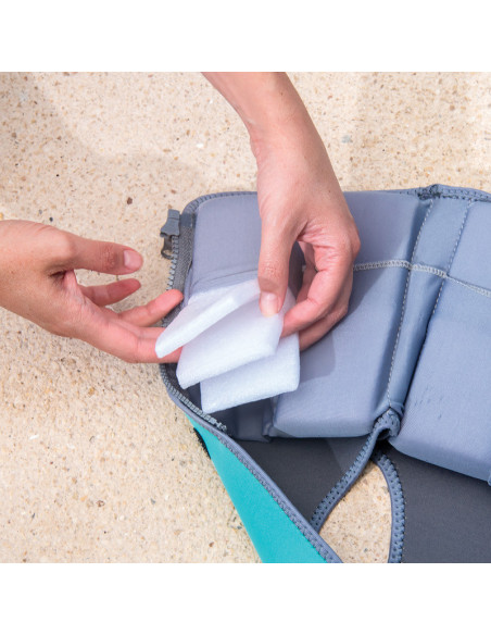 BN-BBL-B0166-AQ-S,Vesta pentru inot, Naj, Cu protectie solara SPF 50+, Neopren, Small, 1-3 ani, Bbluv, Aqua