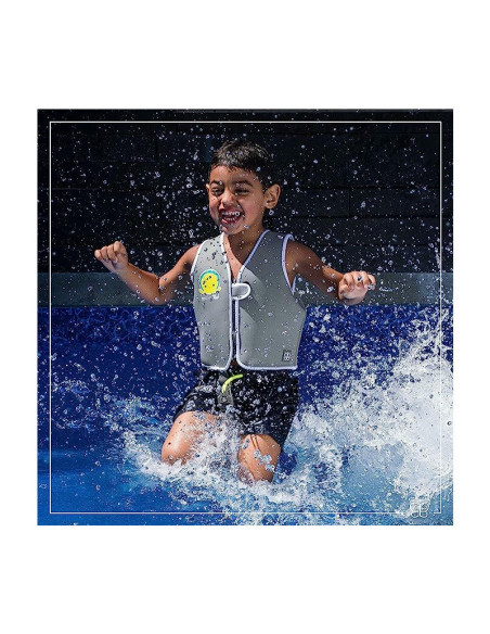 BN-BBL-B0166-AQ-S,Vesta pentru inot, Naj, Cu protectie solara SPF 50+, Neopren, Small, 1-3 ani, Bbluv, Aqua