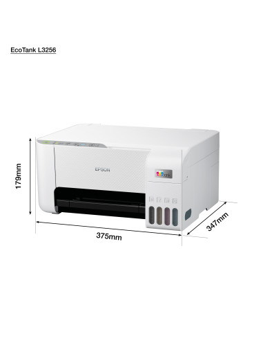Imprimanta Multifunctionala inkjet color EPSON EcoTank L3256 CISS, A4, USB, Wi-Fi, Alb Imprimanta Multifunctionala inkjet color EPSON EcoTank L3256 CISS, A4, USB, Wi-Fi, Alb