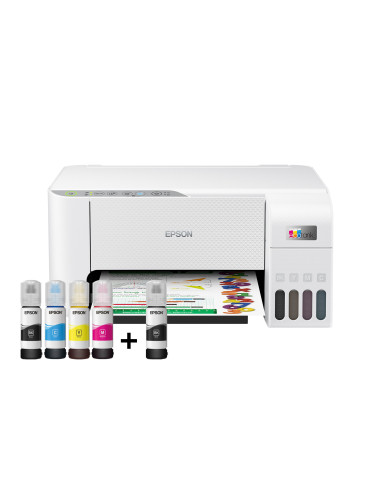 Imprimanta Multifunctionala inkjet color EPSON EcoTank L3256 CISS, A4, USB, Wi-Fi, Alb Imprimanta Multifunctionala inkjet color EPSON EcoTank L3256 CISS, A4, USB, Wi-Fi, Alb