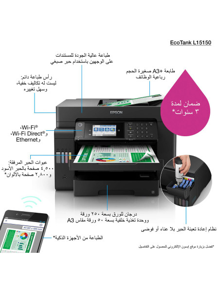 PRINTER COP SCAN FAX L15150 C11CH72402 EPSON