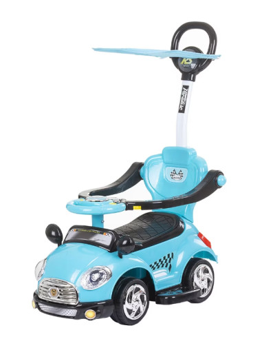 ROCSC0231BL,Masinuta de impins Chipolino Super Car blue cu maner si copertina