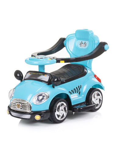 ROCSC0231BL,Masinuta de impins Chipolino Super Car blue cu maner si copertina