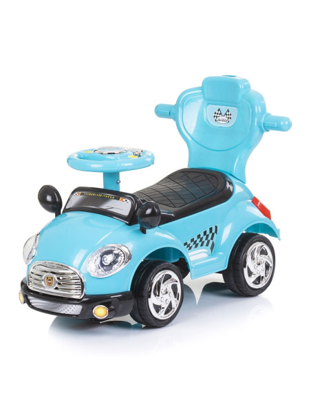 ROCSC0231BL,Masinuta de impins Chipolino Super Car blue cu maner si copertina