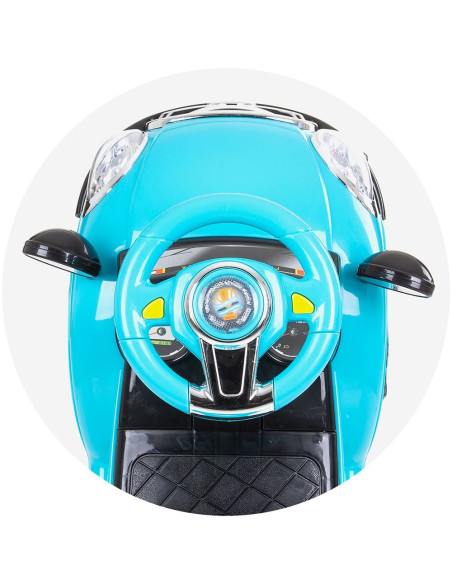 ROCSC0231BL,Masinuta de impins Chipolino Super Car blue cu maner si copertina