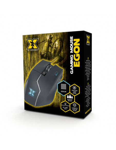 Mouse gaming X by Serioux, Egon, cu fir, senzor laser Avago