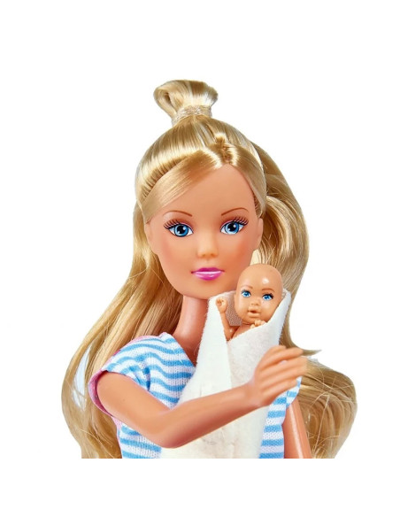 S105733426,Set Simba Steffi Love Welcom Surprise Family papusa Steffy 29 cm, papusa Kevin 29 cm, papusa Evi 12 cm si accesorii