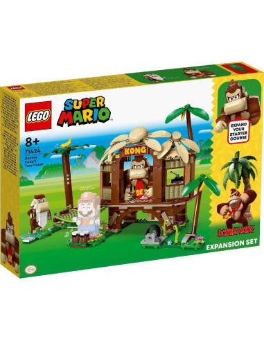 71424,Lego Super Mario Set De Extindere Casa Din Copac A Lui Donkey Kong 71424