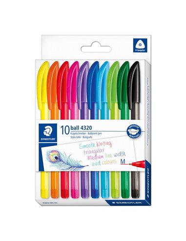 ST-4320-M-C10,Pix Stick unica folosinta STAEDTLER 4320-M 10 BUC./SET