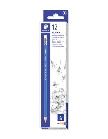 ST-132-46,Creion Norica cu guma HB STAEDTLER