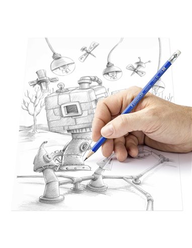 ST-132-46,Creion Norica cu guma HB STAEDTLER