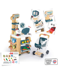 S7600350238,Magazin pentru copii Smoby Market cu 34 accesorii 2