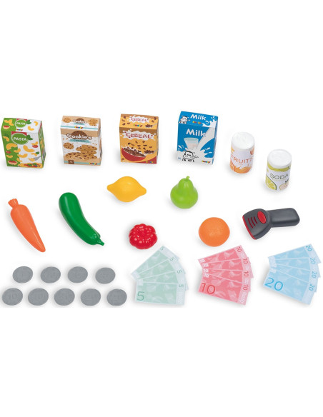 S7600350238,Magazin pentru copii Smoby Market cu 34 accesorii