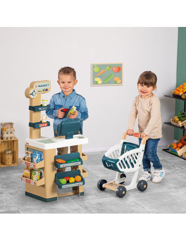S7600350238,Magazin pentru copii Smoby Market cu 34 accesorii
