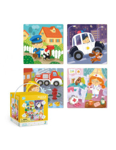 DO300131,Puzzle 4 in 1 - Meserii (12, 16, 20, 24 piese) 2