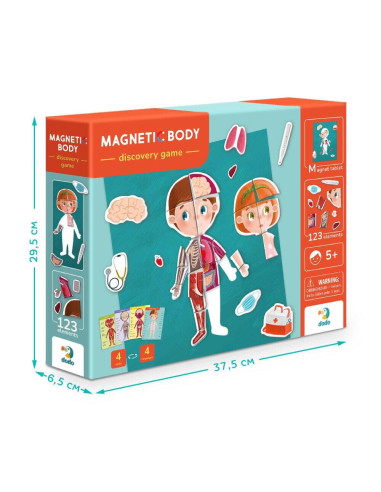 DO200220,Joc magnetic - Descopera corpul uman