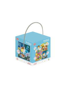 DO300130,Puzzle 4 in 1 - Activitatile zilnice (12, 16, 20, 24 piese) 2