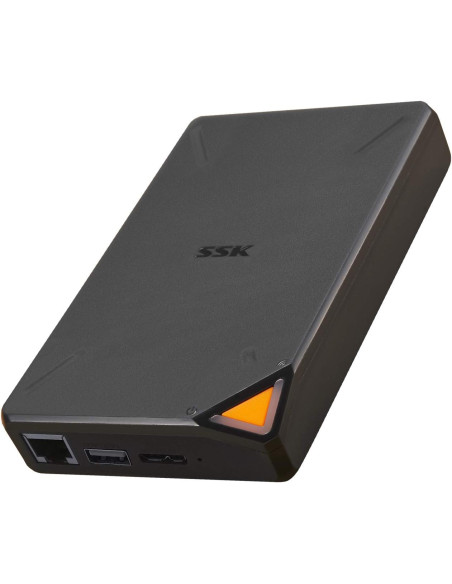 NAS SSK Cloud SSM-F200 Portable Smart WiFi Storage negru Open