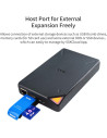 NAS SSK Cloud SSM-F200 Portable Smart WiFi Storage negru Open