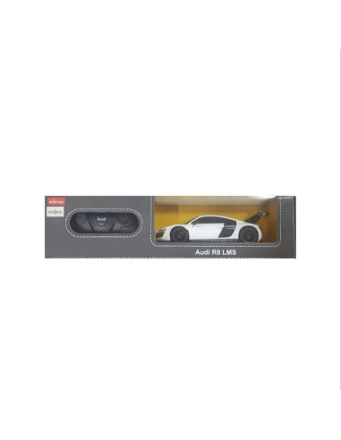 Ras46800_Alb,Masina Cu Telecomanda Audi R8 Alb Cu Scara 1 La 24