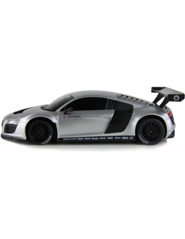 Ras46800_Argintiu,Masina Cu Telecomanda Audi R8 Argintiu Cu Scara 1 La 24