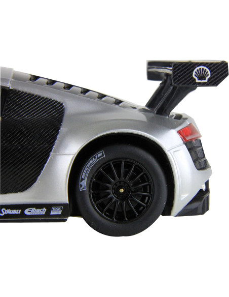 Ras46800_Argintiu,Masina Cu Telecomanda Audi R8 Argintiu Cu Scara 1 La 24