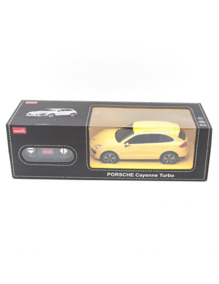 Ras46100_Galben,Masina Cu Telecomanda Porsche Cayenne Turbo Galben Cu Scara 1 La 24