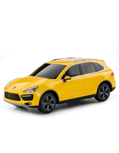 Ras46100_Galben,Masina Cu Telecomanda Porsche Cayenne Turbo Galben Cu Scara 1 La 24