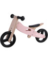 BN-48822,Bicicleta/tricicleta fara pedale din lemn, 2 in 1, Functie de bicicleta echilibru, Scaun reglabil, Roti ajustabile, Man