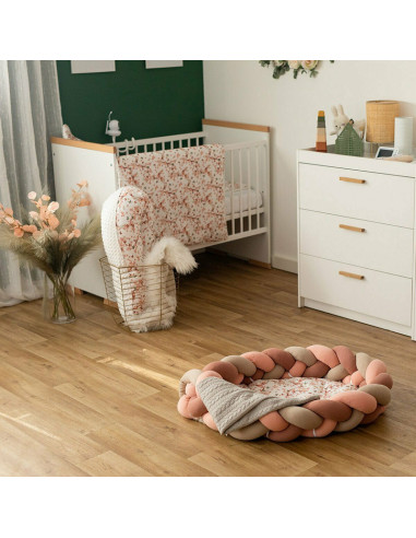 BN-47719,Cosulet impletit pentru bebelusi, Dimensiune 85 x 65 x 20 cm, De la nastere pana la 4 luni, Bubaba, Spring Rhapsody, Ro