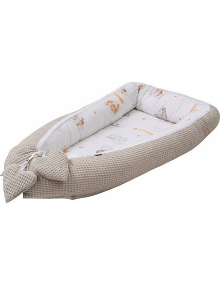 BN-47696,Cosulet reversibil pentru bebelusi, Dimensiune 95 x 60 x 20 cm, De la nastere pana la 4 luni, Bubaba, Sleepy Animals, B