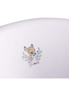 BN-4052396092851,Cadita ergonomica de baie cu dop de scurgere, Maria, 84 x 49 x 30 cm, Keeeper, Bambi, Nordic White