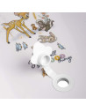 BN-4052396092851,Cadita ergonomica de baie cu dop de scurgere, Maria, 84 x 49 x 30 cm, Keeeper, Bambi, Nordic White