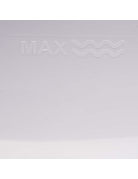 BN-4052396092851,Cadita ergonomica de baie cu dop de scurgere, Maria, 84 x 49 x 30 cm, Keeeper, Bambi, Nordic White