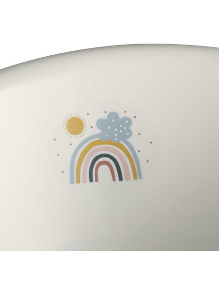 BN-4052396093124,Cadita ergonomica de baie cu dop de scurgere, Maria, 84 x 49 x 30 cm, Keeeper, Rainbow