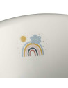 BN-4052396093124,Cadita ergonomica de baie cu dop de scurgere, Maria, 84 x 49 x 30 cm, Keeeper, Rainbow