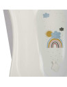 BN-4052396093124,Cadita ergonomica de baie cu dop de scurgere, Maria, 84 x 49 x 30 cm, Keeeper, Rainbow