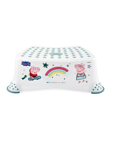 BN-4052396080568,Inaltator de baie antiderapant, Tomek, Cu baza antialunecare, 40.5 x 28.5 x 14 cm, Keeeper, Peppa Pig Blue