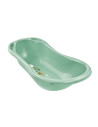 BN-4052396083163,Cadita ergonomica de baie cu dop de scurgere, Maria, 84 x 49 x 30 cm, Keeeper, Funny Farm, Green