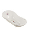 BN-4052396058925,Cadita ergonomica de baie cu dop de scurgere, Maria, 84 x 49 x 30 cm, Keeeper, Hippo, White