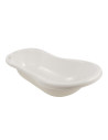 BN-4052396058925,Cadita ergonomica de baie cu dop de scurgere, Maria, 84 x 49 x 30 cm, Keeeper, Hippo, White
