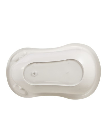 BN-4052396058925,Cadita ergonomica de baie cu dop de scurgere, Maria, 84 x 49 x 30 cm, Keeeper, Hippo, White