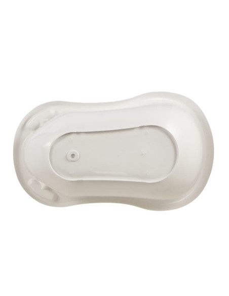 BN-4052396058925,Cadita ergonomica de baie cu dop de scurgere, Maria, 84 x 49 x 30 cm, Keeeper, Hippo, White