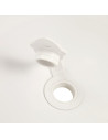 BN-4052396058925,Cadita ergonomica de baie cu dop de scurgere, Maria, 84 x 49 x 30 cm, Keeeper, Hippo, White