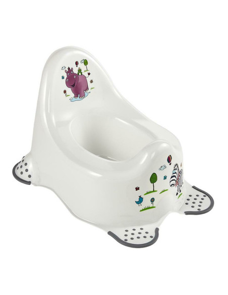 BN-4052396001525,Olita copii anatomica, Adam, Cu functie antialunecare, Cu spatar inalt, 38 x 27 x 23.5 cm, Keeeper, Hippo, Whit
