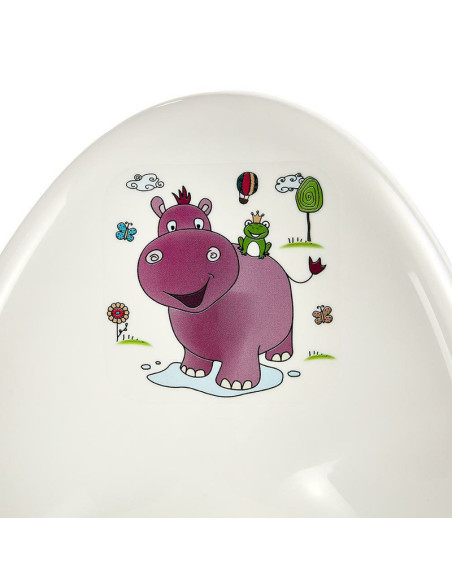 BN-4052396001525,Olita copii anatomica, Adam, Cu functie antialunecare, Cu spatar inalt, 38 x 27 x 23.5 cm, Keeeper, Hippo, Whit