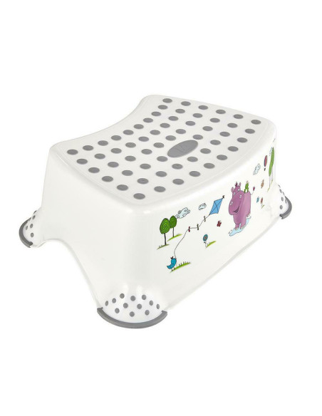 BN-4052396059137,Inaltator de baie antiderapant, Tomek, Cu baza antialunecare, 40.5 x 28.5 x 14 cm, Keeeper, Hippo, White
