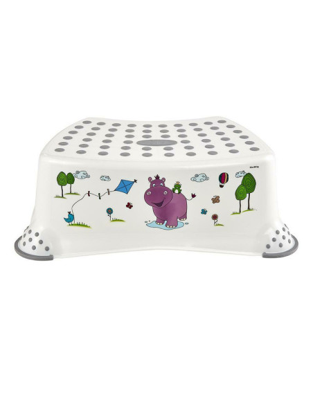 BN-4052396059137,Inaltator de baie antiderapant, Tomek, Cu baza antialunecare, 40.5 x 28.5 x 14 cm, Keeeper, Hippo, White