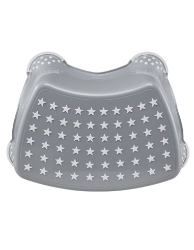 BN-4052396045000,Inaltator de baie antiderapant, Tomek, Cu baza antialunecare, 40.5 x 28.5 x 14 cm, Keeeper, Stars, Nordic Grey